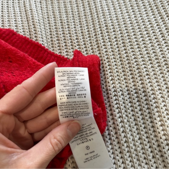 Doen Monica Sweater ~ Cherry Red - Picture 7 of 7